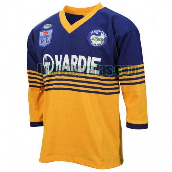 camiseta parramatta eels 1986 amarillo primera ml