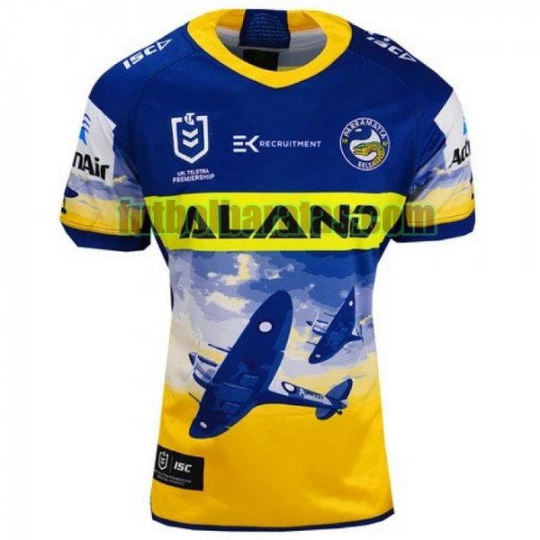 camiseta parramatta eels 2020 amarillo anzac