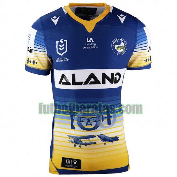 camiseta parramatta eels 2020 azul anzac