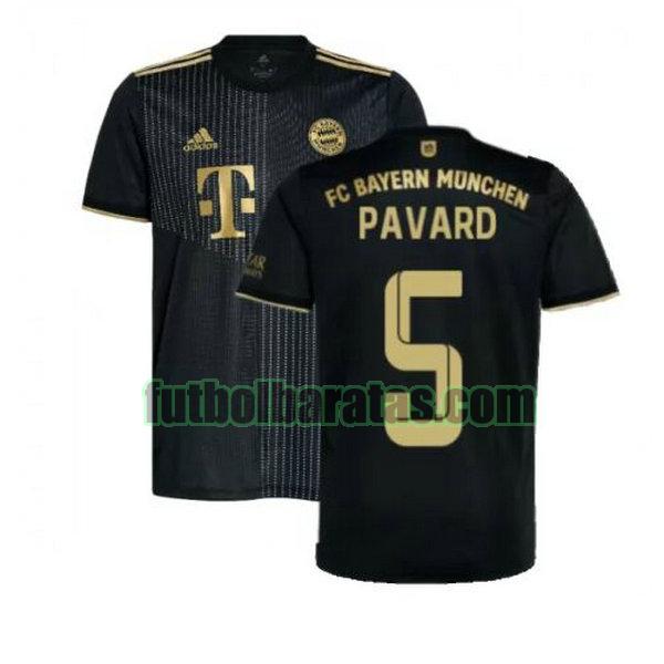 camiseta pavard 5 bayern munich 2021 2022 negro segunda