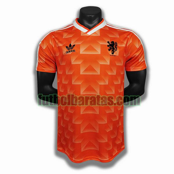 camiseta países bajos 1988 naranja primera player