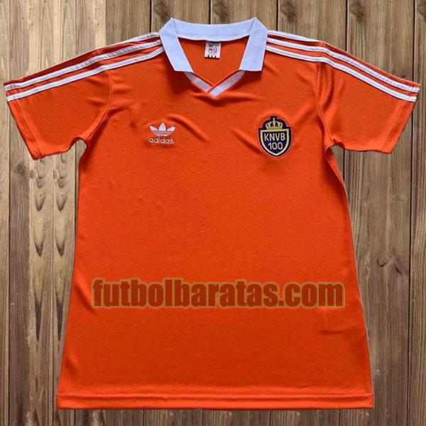 camiseta países bajos 1989 naranja primera