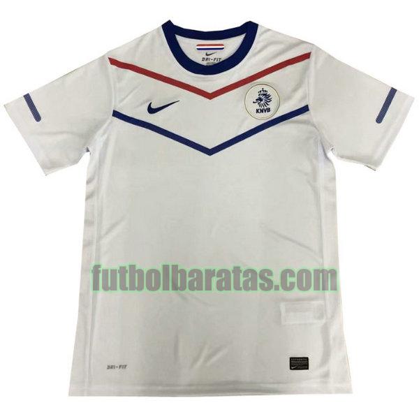 camiseta países bajos 2010 blanco segunda