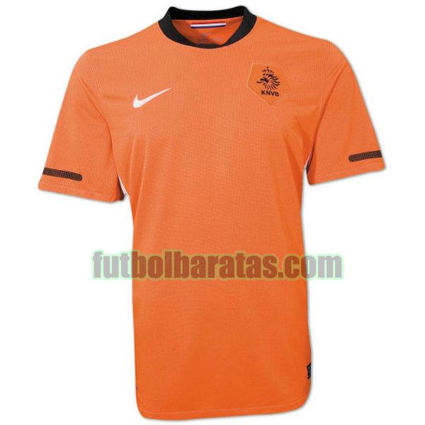 camiseta países bajos 2010 naranja primera