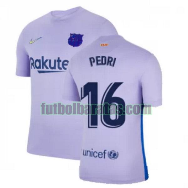 camiseta pedri 16 barcelona 2021 2022 amarillo segunda