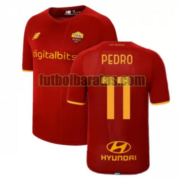camiseta pedro 11 roma 2021 2022 rojo primera