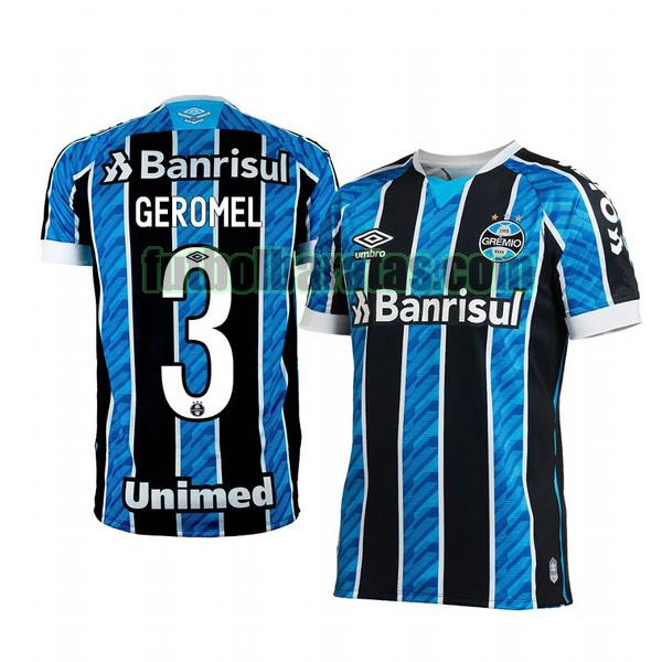 camiseta pedro geromel 3 camiseta gremio 2020-2021 primera