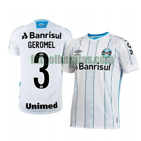 camiseta pedro geromel 3 camiseta gremio 2020-2021 segunda