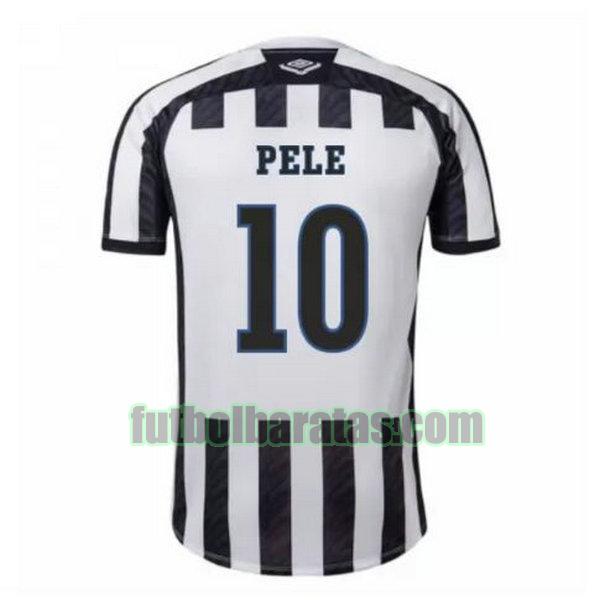 camiseta pele 10 santos fc 2020-2021 negro blanco segunda