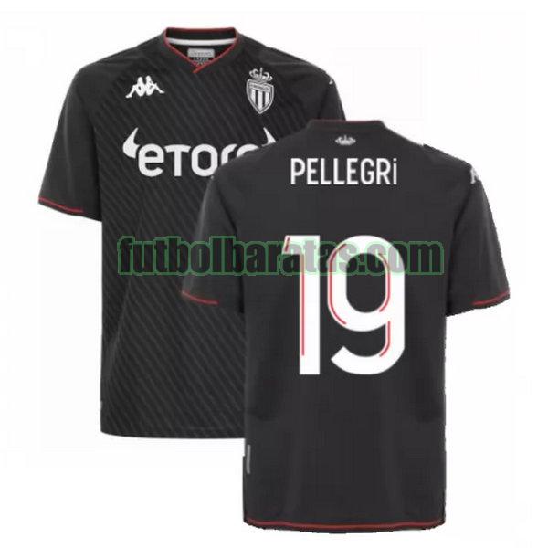 camiseta pellegri 19 monaco 2021 2022 negro segunda