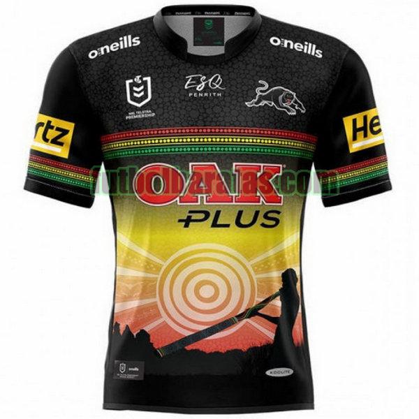 camiseta penrith panthers 2021 negro indigenous