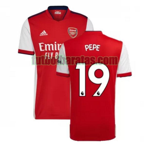 camiseta pepe 19 arsenal 2021 2022 rojo primera