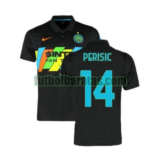 camiseta perisic 14 inter milán 2021 2022 negro tercera