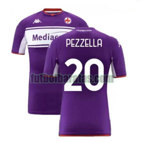 camiseta pezzella 20 fiorentina 2021 2022 púrpura primera
