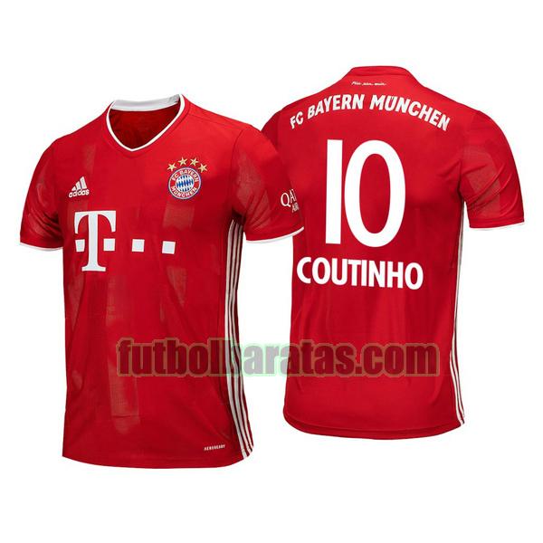 camiseta philippe coutinho 10 camiseta bayern munich 2020-2021 primera