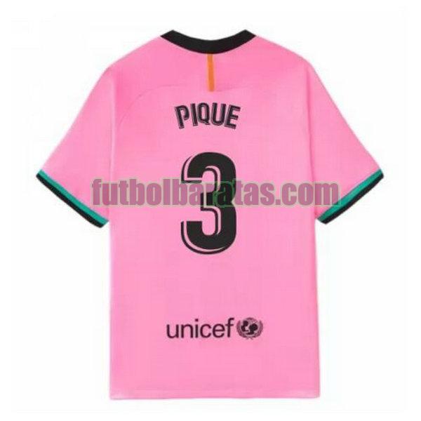 camiseta pique 3 barcelona 2020-2021 rosa tercera