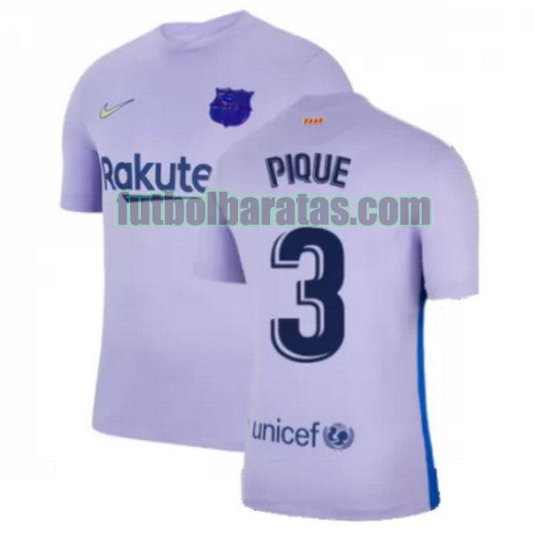 camiseta pique 3 barcelona 2021 2022 amarillo segunda