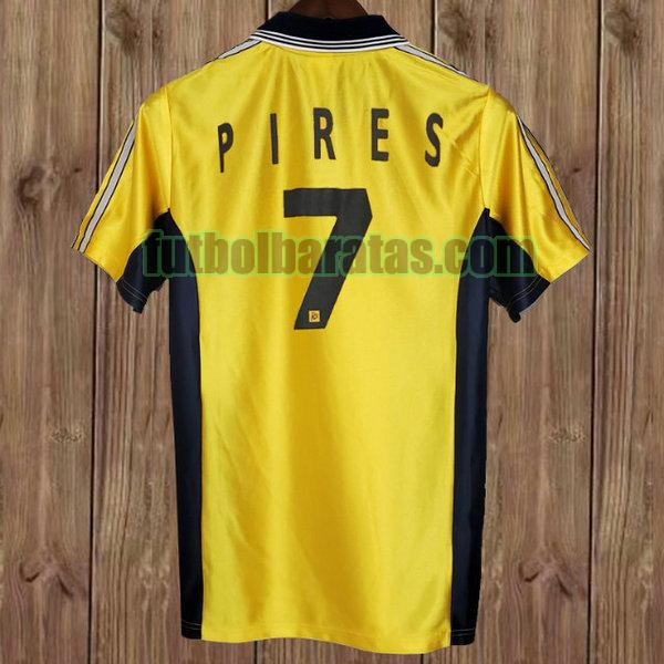 camiseta pires 7 marsella 1998-1999 amarillo tercera