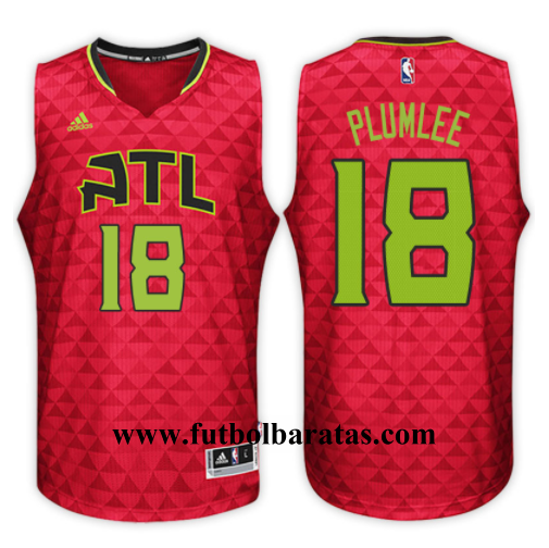 camiseta plumlee 18 2017 atlanta hawks roja