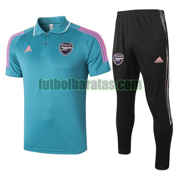 camiseta polo arsenal 2021 2022 azul conjunto