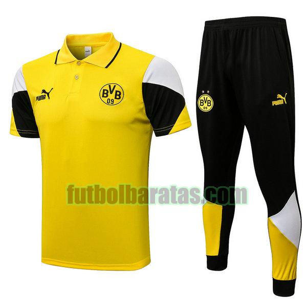 camiseta polo borussia dortmund 2021 2022 amarillo conjunto
