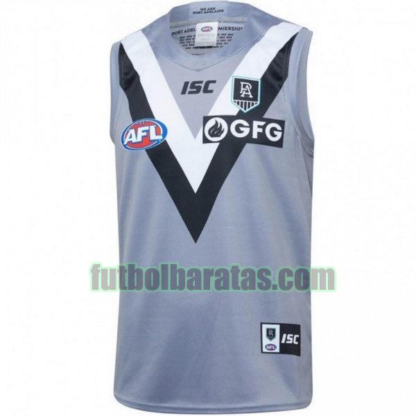 camiseta port adelaide 2020 gris segunda