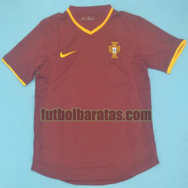 camiseta portugal 2000 rojo primera