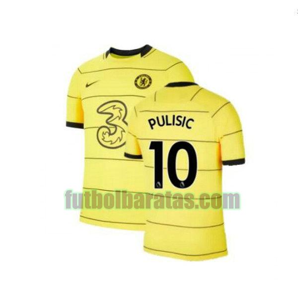 camiseta pulisic 10 chelsea 2021 2022 amarillo tercera