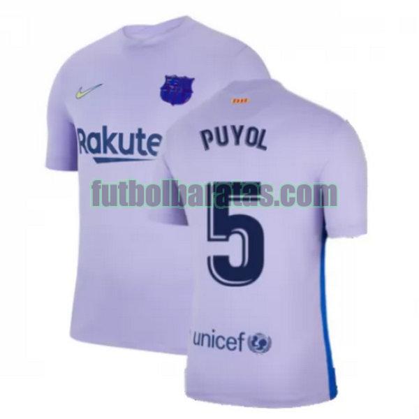 camiseta puyol 5 barcelona 2021 2022 amarillo segunda