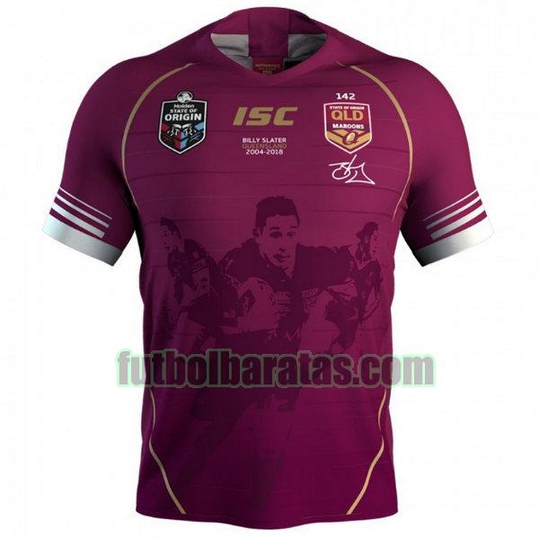 camiseta queensland maroons 2018 púrpura billy slater