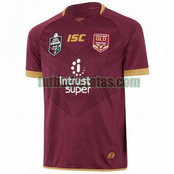 camiseta queensland maroons 2018 púrpura primera