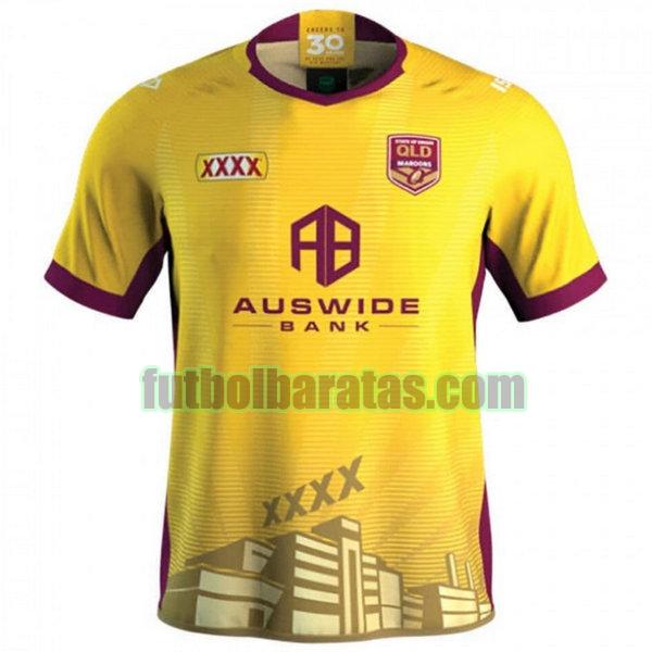 camiseta queensland maroons 2020 amarillo formación