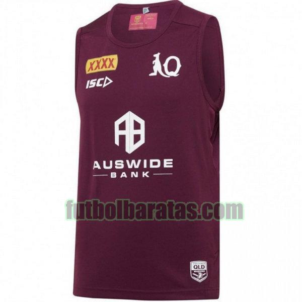 camiseta queensland maroons 2020 púrpura formación