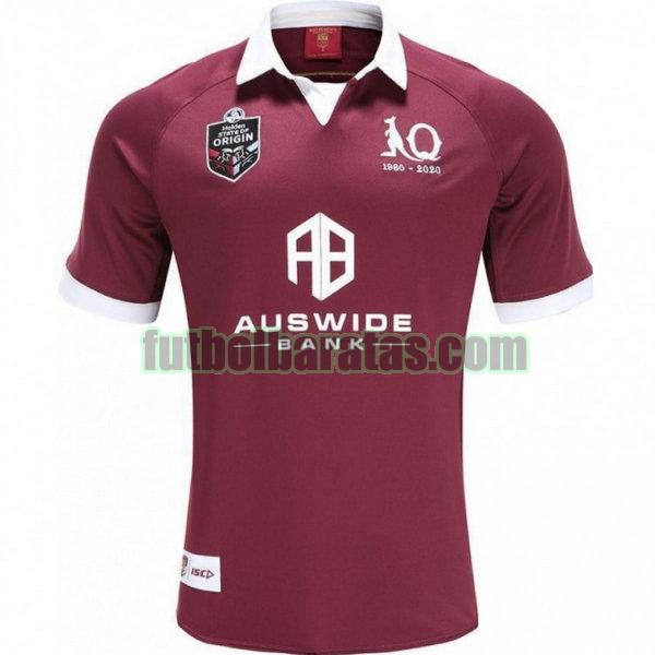 camiseta queensland maroons 2020 púrpura primera