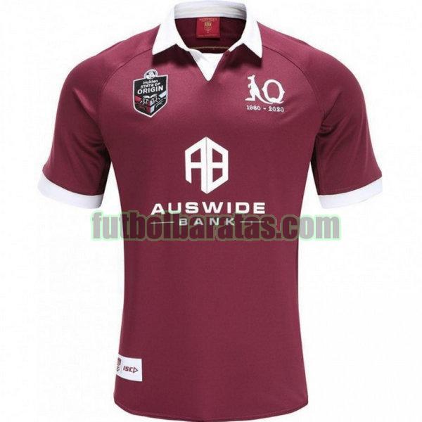 camiseta queensland maroons 2020 púrpura primera