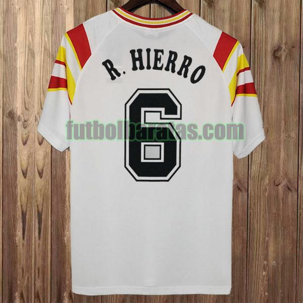 camiseta r.hierro 6 españa 2002 blanco tercera