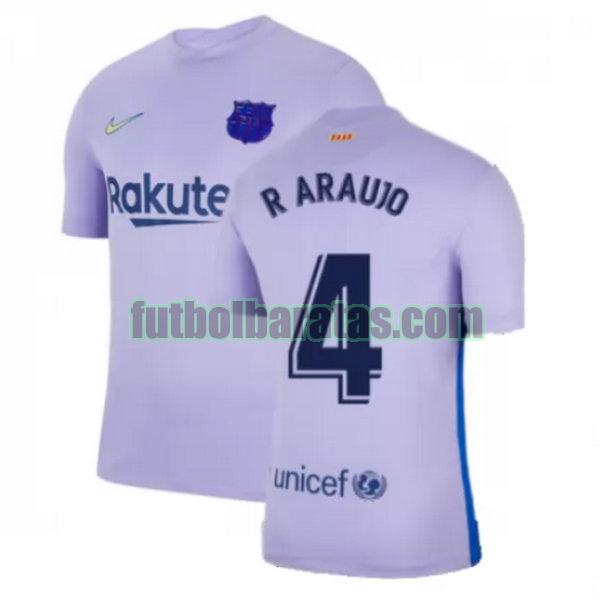 camiseta r araujo 4 barcelona 2021 2022 amarillo segunda