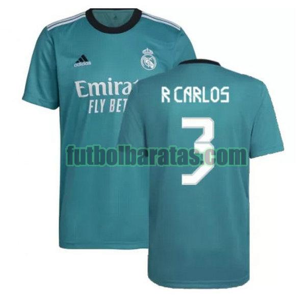 camiseta r carlos 3 real madrid 2021 2022 verde tercera