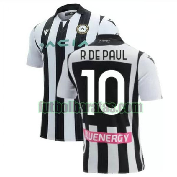 camiseta r de paul 10 udinese 2021 2022 negro blanco primera