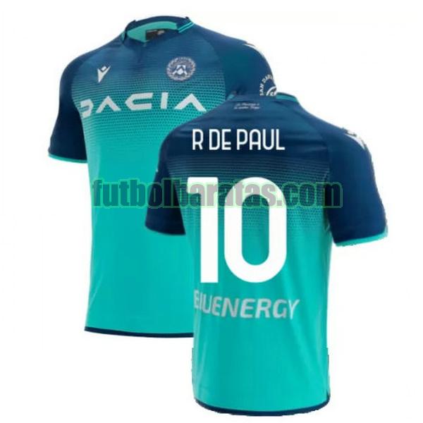 camiseta r de paul 10 udinese 2021 2022 verde segunda