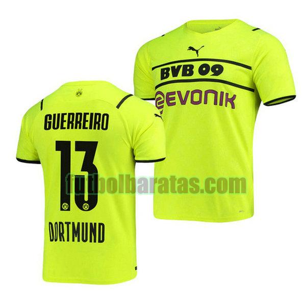 camiseta raphael guerreiro 13 borussia dortmund 2021 2022 verde tercera