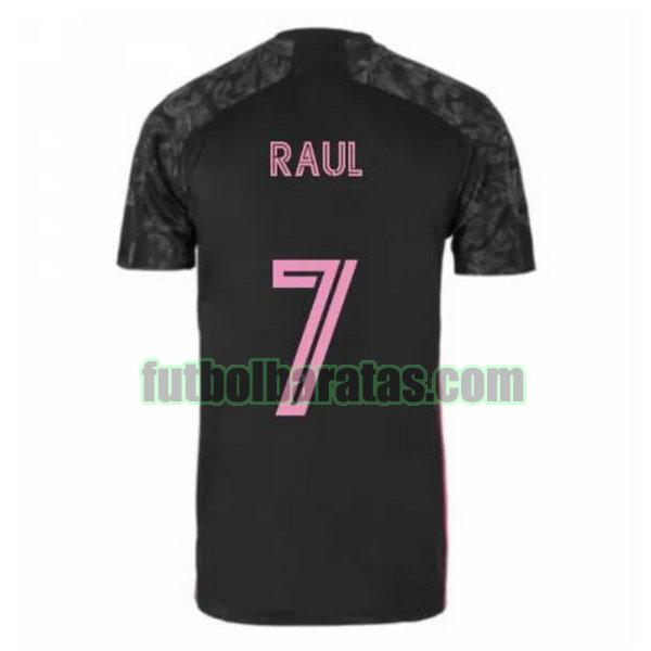 camiseta raul 7 real madrid 2020-2021 negro tercera