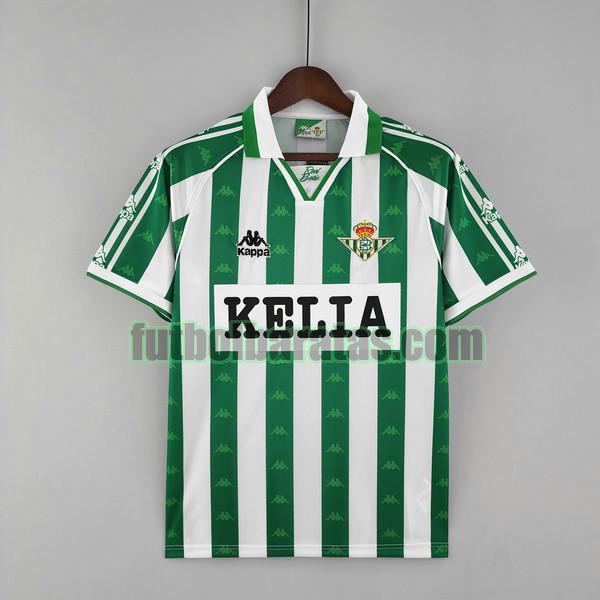 camiseta real betis 1996 97 verde blanco primera