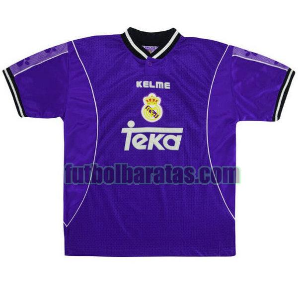 camiseta real madrid 1997-1998 azul segunda