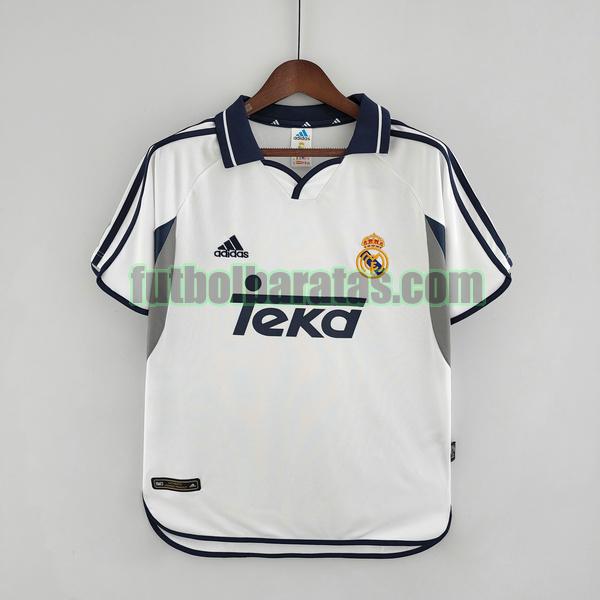 camiseta real madrid 2000 2001 blanco primera