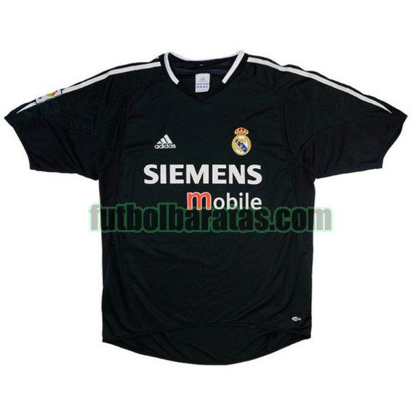 camiseta real madrid 2004-2005 negro segunda