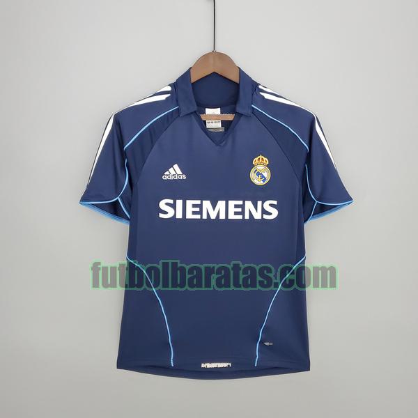 camiseta real madrid 2005 2006 azul segunda