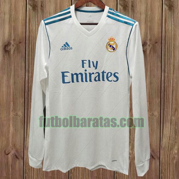 camiseta real madrid 2017-2018 blanco primera ml