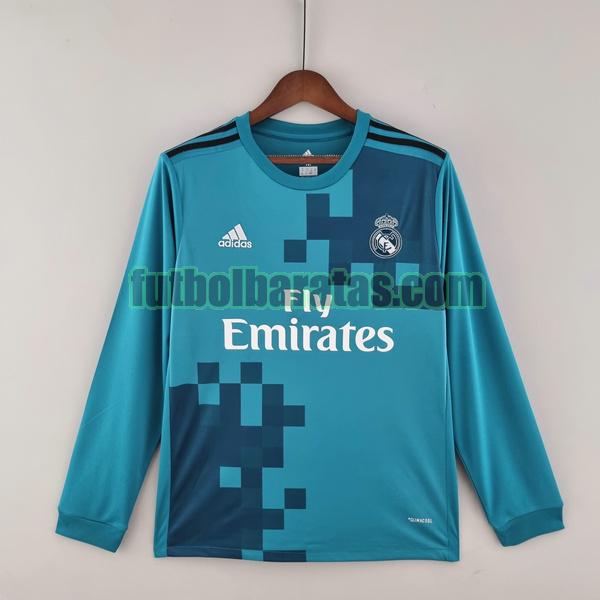 camiseta real madrid 2017 2018 azul tercera ml