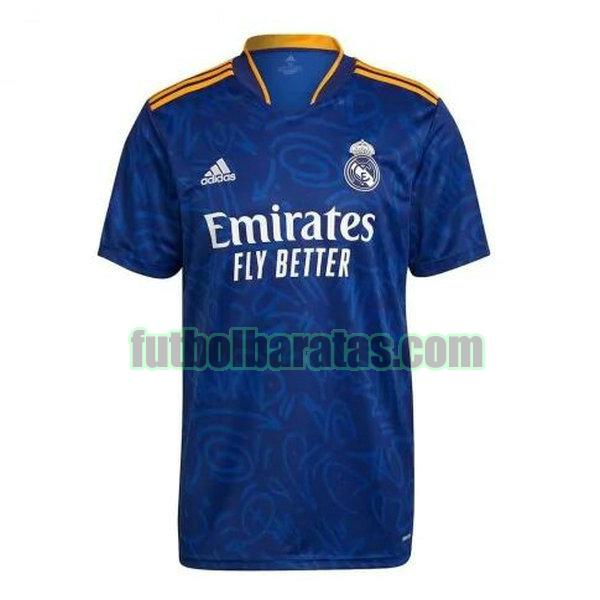 camiseta real madrid 2021 2022 azul segunda equipacion